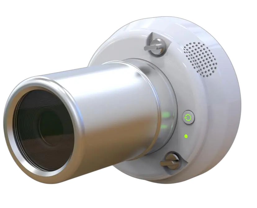 Center-mounted surgical light camera